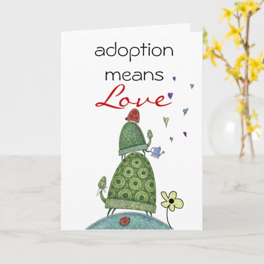 adoption congratulations card karte (Gelbe Blume)
