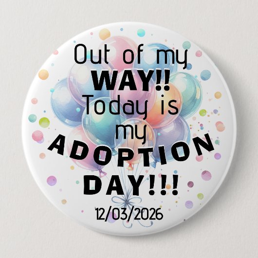 Adoption Day Button (Vorderseite)