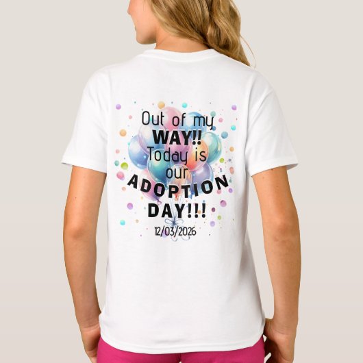 Adoption Day T-Shirt (Rückseite)