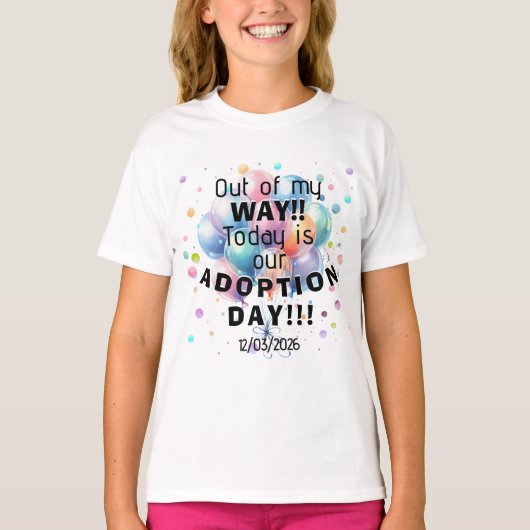 Adoption Day T-Shirt (Vorderseite)
