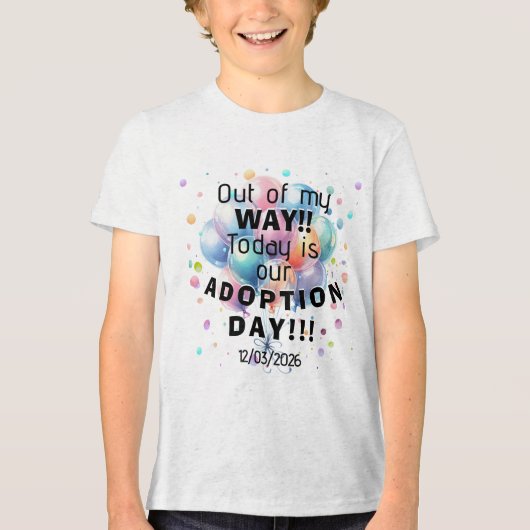 Adoption Day Tri-Blend Shirt (Vorderseite)