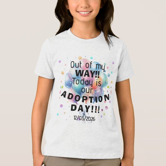Adoption Day Tri-Blend Shirt (Vorderseite)