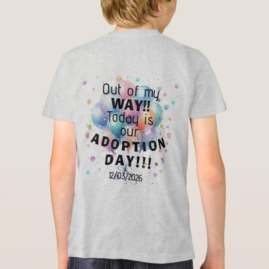 Adoption Day Tri-Blend Shirt (Rückseite)