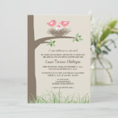 Adoption des Lesben-Vogel-Nestes Einladung (Stehend Vorderseite)