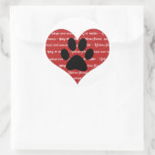 Adoption des Tieres, Druckaufkleber des Herzpflast Runder Aufkleber (Tasche)