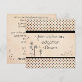 Adoption Dusche Einladung (Vorne/Hinten)