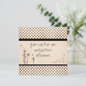 Adoption Dusche Einladung (Stehend Vorderseite)