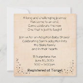 Adoption Dusche Einladung (Rückseite)