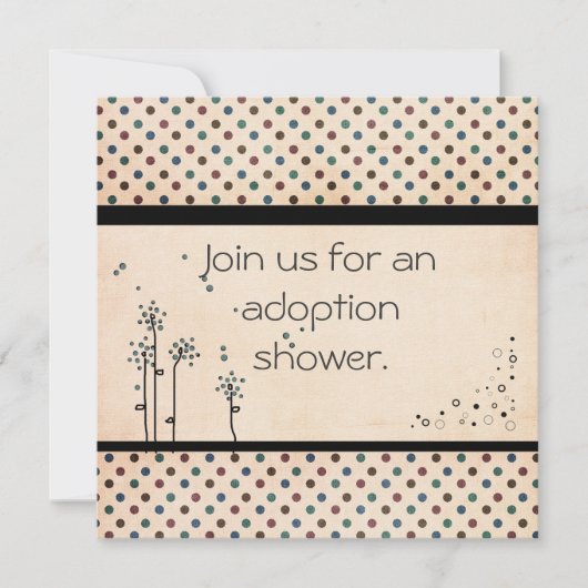 Adoption Dusche Einladung (Vorderseite)