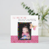 Adoption Dusche Einladung (Stehend Vorderseite)