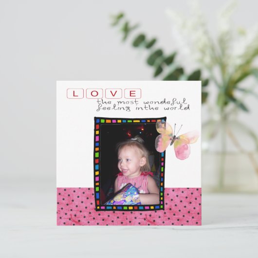 Adoption Dusche Einladung (Stehend Vorderseite)