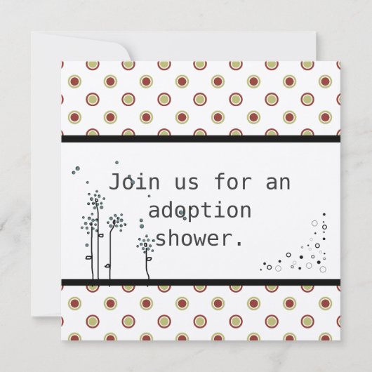 Adoption Dusche Einladung (Vorderseite)