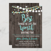 Adoption Dusche Einladung Best Dings in Life (Vorne/Hinten)