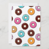 Adoption Dusche Modernes Rosa Donut Party Einladung (Rückseite)