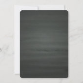 Adoption Dusche Rot und Schwarz Chalkboard Einladu Einladung (Rückseite)
