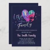 Adoption / Duscheinladung Einladung (Vorne/Hinten)