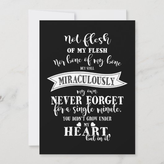 Adoption Einladung (Vorderseite)