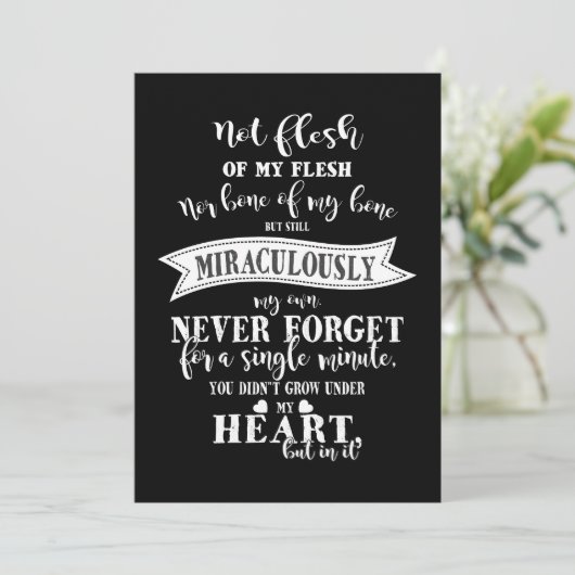 Adoption Einladung (Stehend Vorderseite)