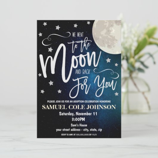 Adoption - Einladung (Stehend Vorderseite)