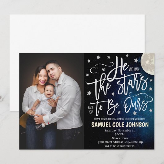 Adoption - Einladung (Vorne/Hinten)