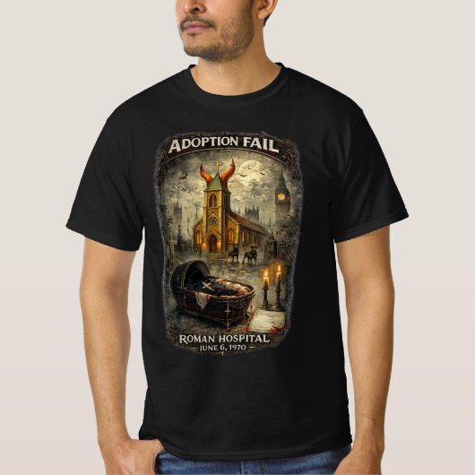 Adoption Fail Herren Wert Dunkles T-Shirt (Vorderseite)