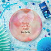 Adoption fördert Kinderfamilie für immer Pappteller (Party)