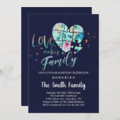 Adoption fördert Pflege Celebration / Dusche Einladung (Vorne/Hinten)