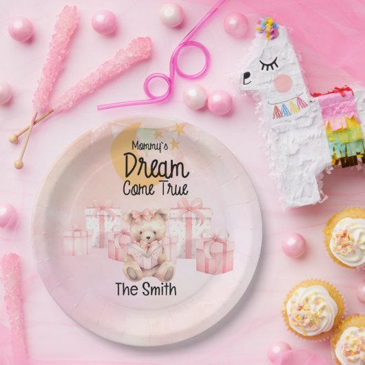 Adoption Foster Child Girl Pink Themenparty Pappteller (Party)