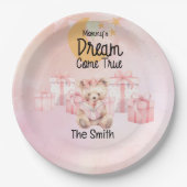 Adoption Foster Child Girl Pink Themenparty Pappteller (Vorderseite)