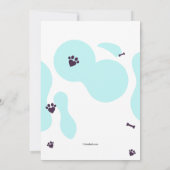 Adoption für Haustiere Einladung (Rückseite)