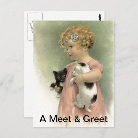 Adoption für Postkarten (Vorne/Hinten)