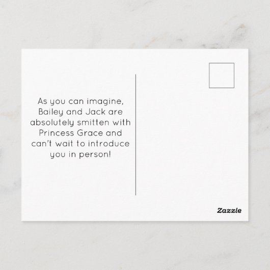 Adoption für Welpen oder Hunde, neue Ankündigung f Postkarte (Rückseite)