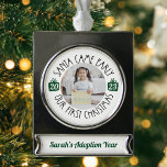 Adoption Geschenk "Santa Came Early" Unser 1. Weih<br><div class="desc">Dieses "Santa Came Early"-Adoption-Ornament feiert Ihre ersten Weihnachten gemeinsam als ewige Familie! Dieses Foto wird für viele Jahre zu einem wertvollen Sake.</div>