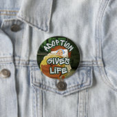 Adoption Gibt Leben Button (Beispiel)