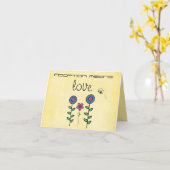 Adoption Glückwunschkarte Karte (Gelbe Blume)
