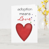 Adoption Glückwunschkarte Karte (Gelbe Blume)