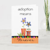 Adoption Glückwunschkarte Karte (Vorderseite)