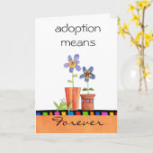 Adoption Glückwunschkarte Karte (Gelbe Blume)