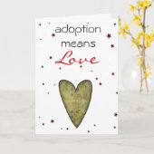Adoption Glückwunschkarte Karte (Gelbe Blume)