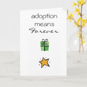 Adoption Glückwunschkarte Karte (Gelbe Blume)