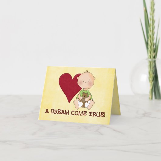 Adoption Glückwunschkarte Karte (Vorderseite)