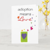 Adoption Glückwunschkarte Karte (Gelbe Blume)