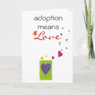 Adoption Glückwunschkarte Karte