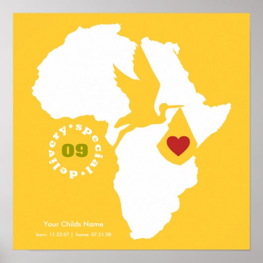 Adoption Gotcha Tag - Gedenkgedicht Poster (Vorne)