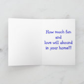 ADOPTION GRATULALATIONS=FUN/LIEBE ÜBER ZUHAUSE KARTE (Innenseite)