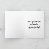 **ADOPTION** GRATULIERUNGEN AN DIE FREUNDE KARTE (Innenseite)