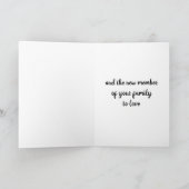 **ADOPTION** GRATULIERUNGEN AN DIE FREUNDE KARTE (Innenseite)