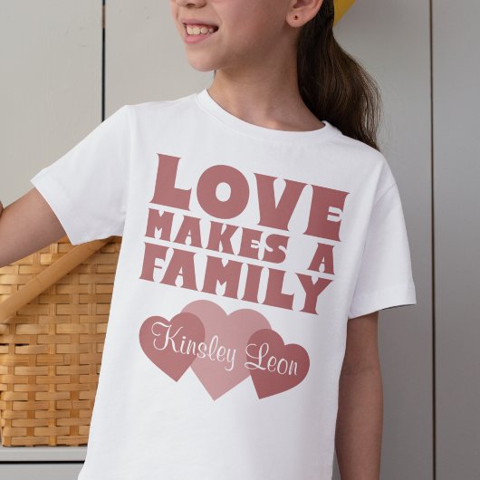 Adoption hört "Liebe macht eine Familie" Individue T-Shirt