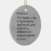Adoption ist ein Patchwork Keramikornament (Rechts)