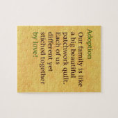 Adoption ist ein Patchwork Puzzle (Horizontal)